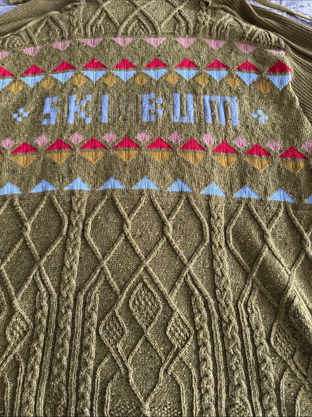 Free People Olive Green Ski Bum Hooded Sweater NWOT - Picture 8 of 8